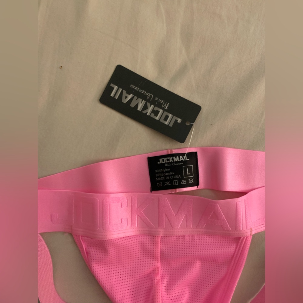 Jockmail men’s jockstrap - pink size large - Picture 4 of 12
